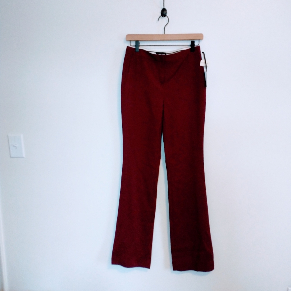 Trouve maroon trousers dress pants size 0 from Nordstrom with front pockets